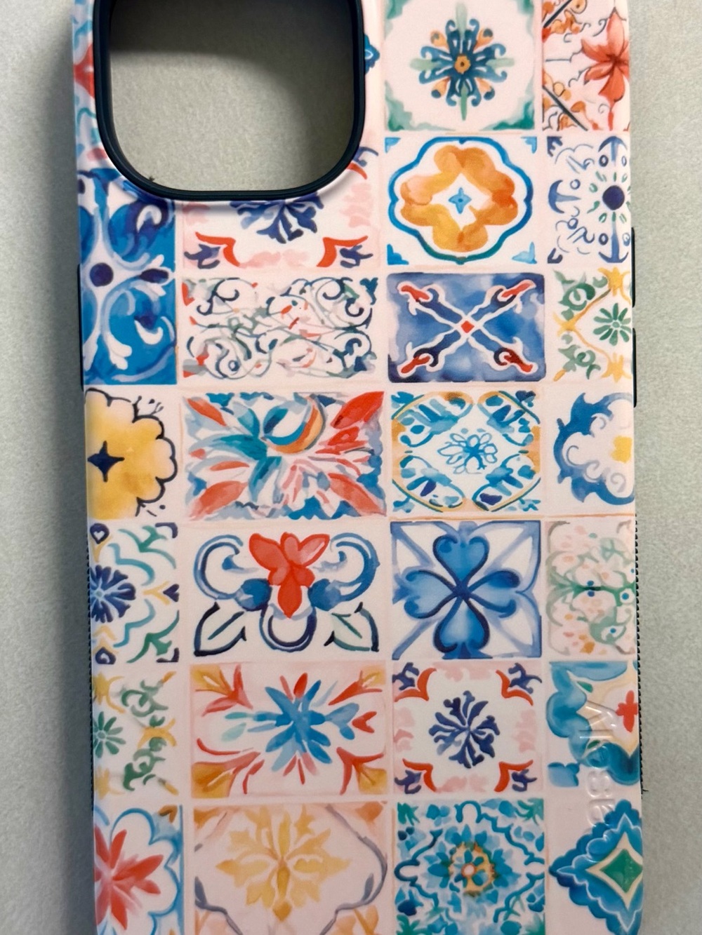 Casely Tuscan Tiles Pattern Phone Case - Blue & Multicolor - iPhone 14